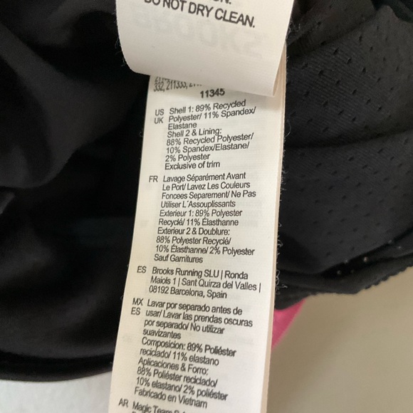 Brooks Men's Sherpa Split Short 3in Black Running Shorts Size Medium - Picture 6 of 7